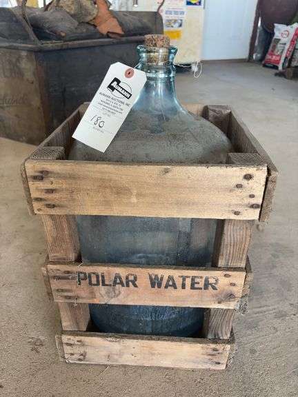 Polar Water Bottle in Wood Crate image