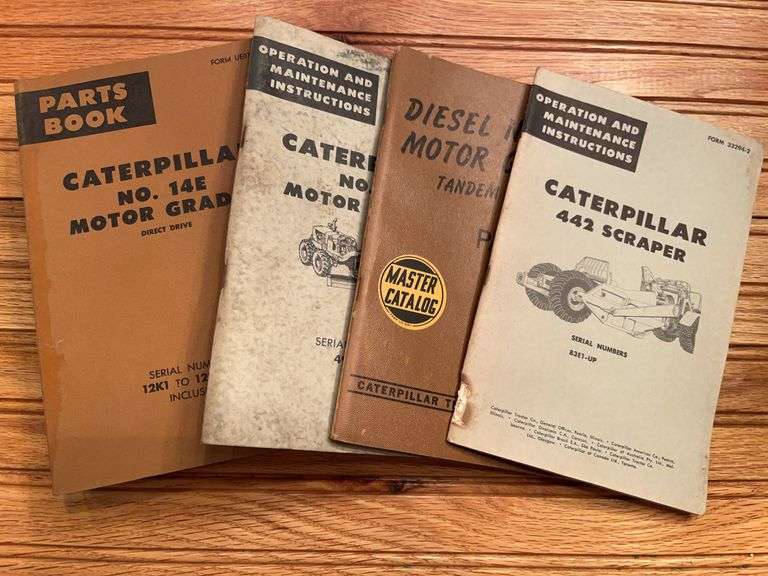 (4) Caterpillar Grader + Scraper Manuals image