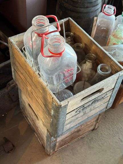 Milk Bottles, Jars, Crates image