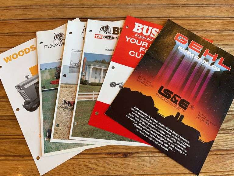 (6) Bush Hog, Woods, Gehl Sales Literature image