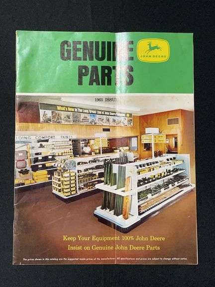 1965 John Deere Genuine Parts Catalog image