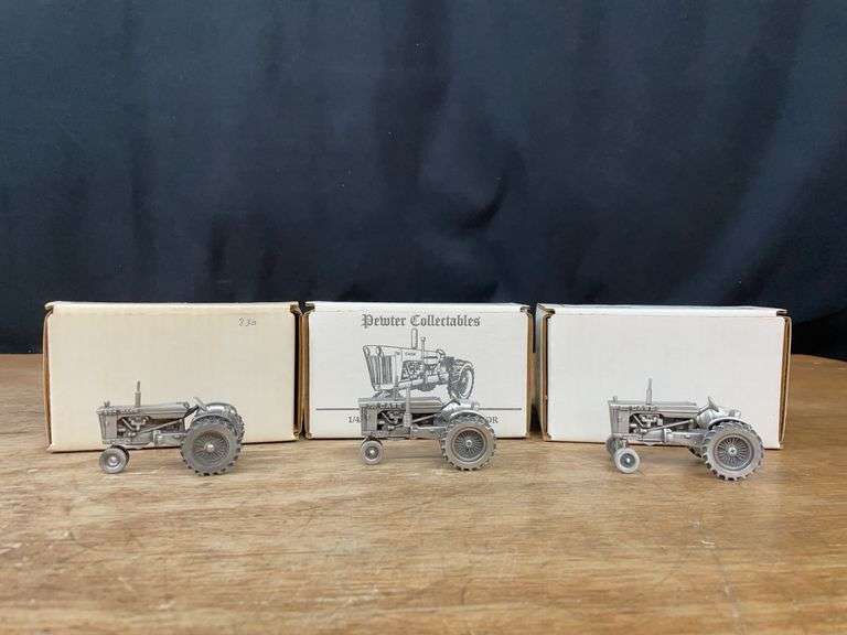 (3) 1/43 Case Pewter Tractors NIB SC image
