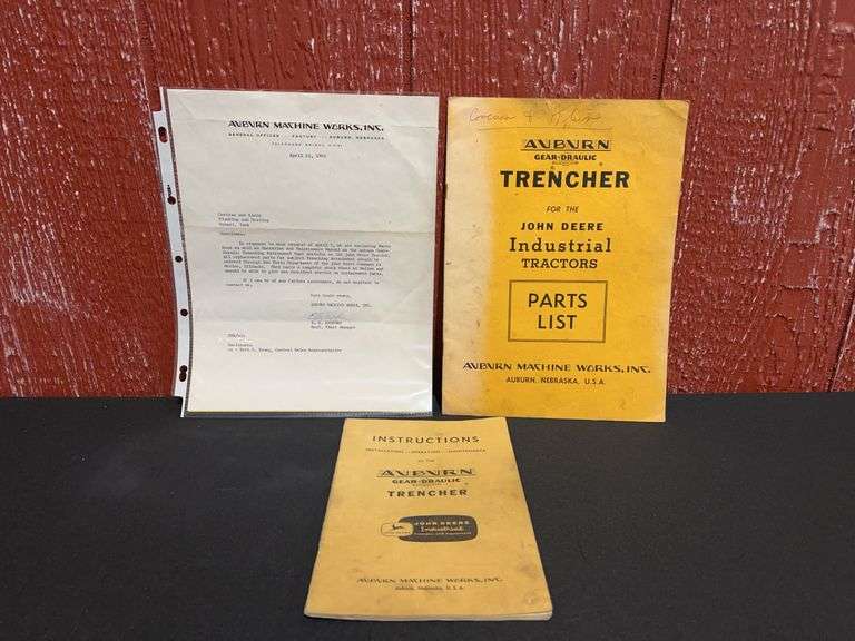 Auburn Gear-Draulic Trencher Manuals image
