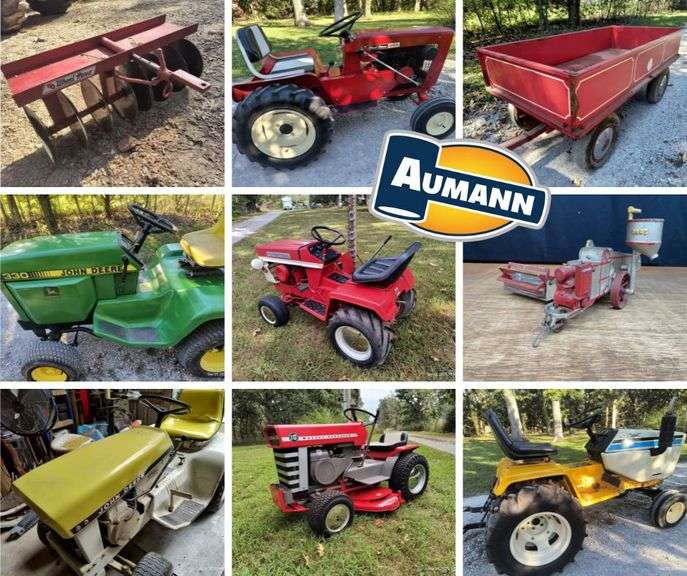 The John Smith Garden Tractor, Attachments, Signs, & More Auction image