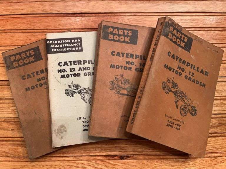 (4) Caterpillar Motor Grader Manuals image