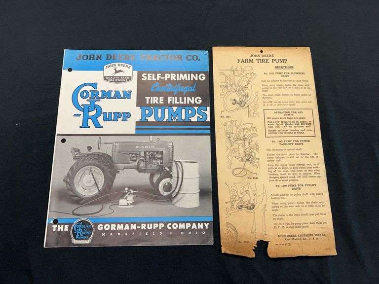 (2) John Deere Tire Pump Literature image