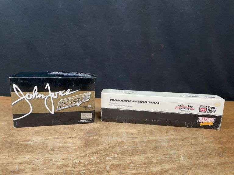 (2) 1/32 John Force Racing Set + 1/64 Phillips 66 Semi NIB image
