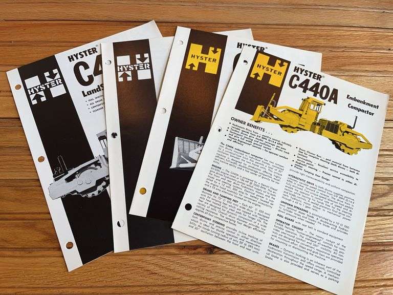 (4) Hyster Compactor Sales Literature image