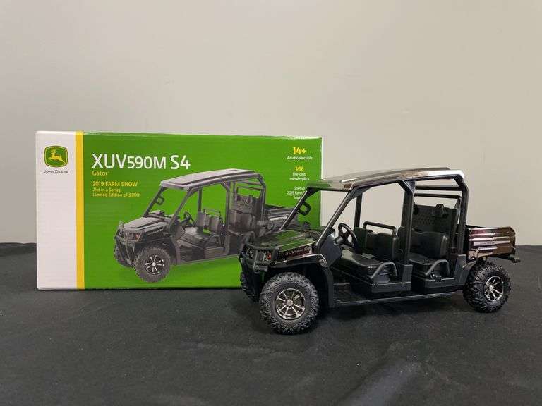 1/16 John Deere XUV590M S4 Gator Gun Metal 2019 Farm Show NIB Ertl image