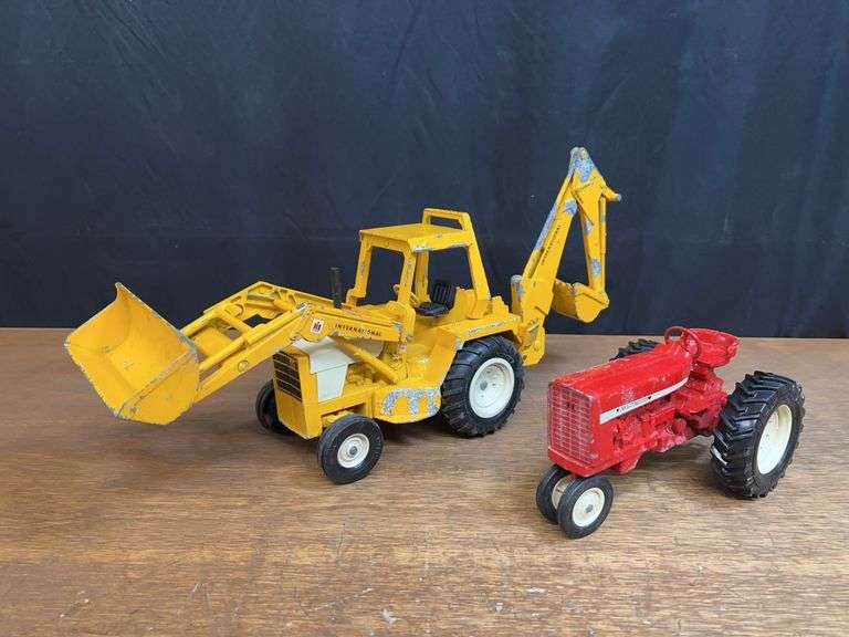 (2) 1/16 IH 544 + Backhoe Ertl image