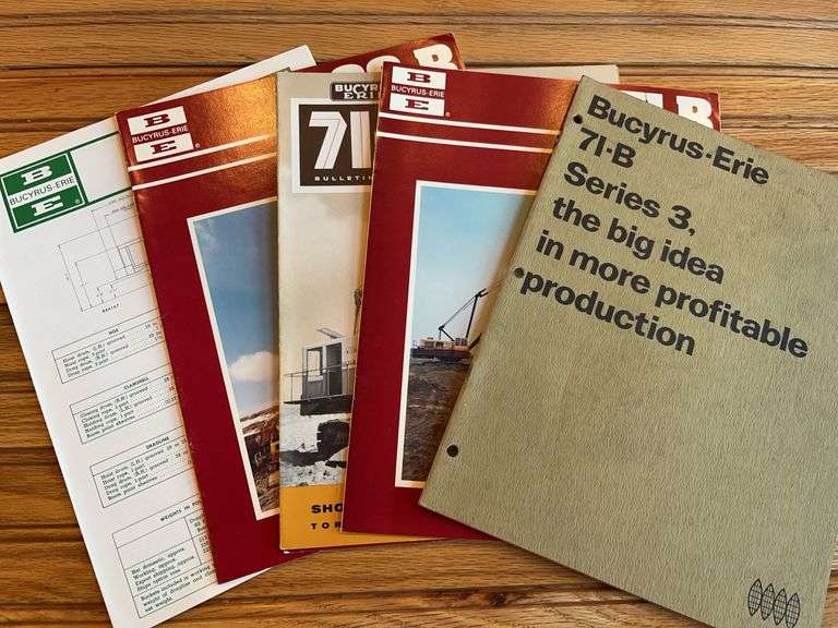 (6) Bucyrus-Erie Sales Literature image