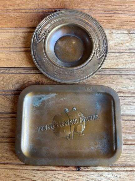 (2) Brass Ashtrays image