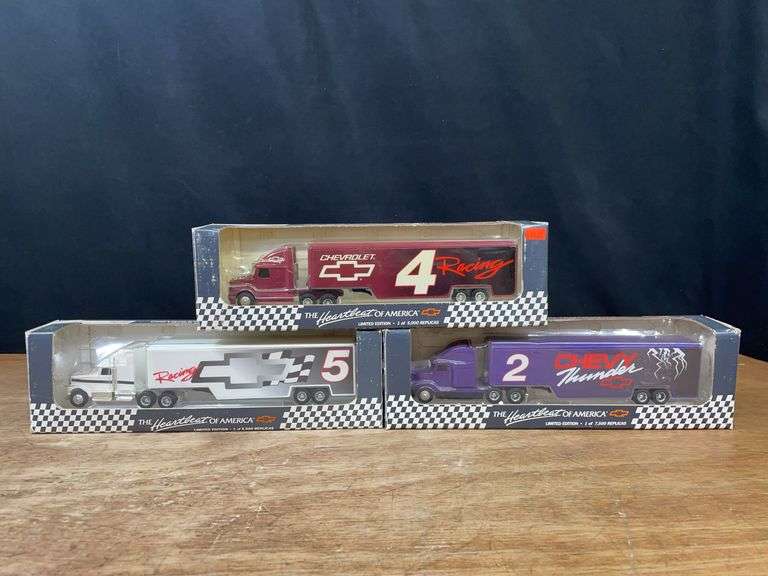 (3) 1/64 Chevrolet NASCAR Semis NIB image