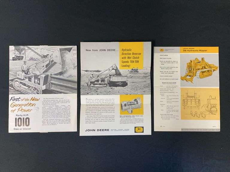 (3) John Deere Industrial Sales Literature image