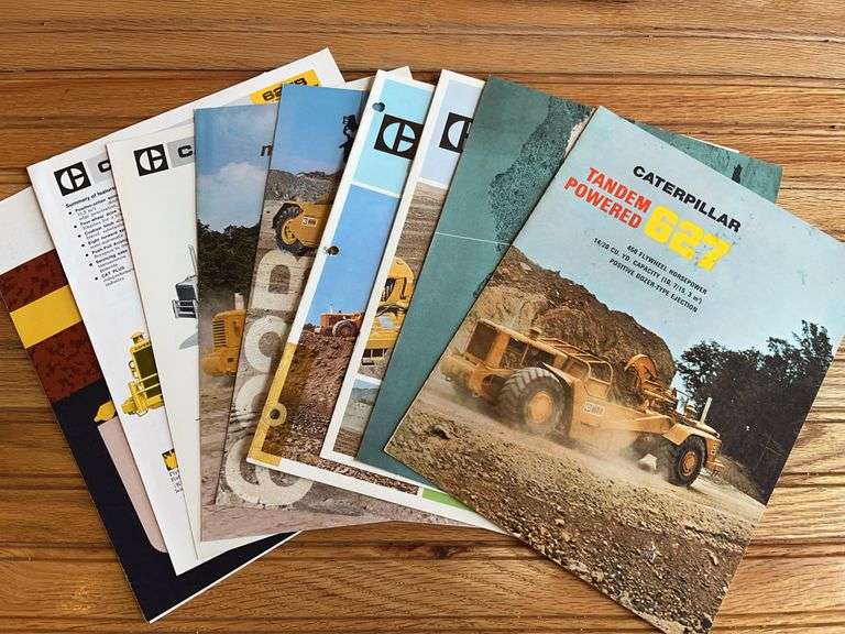 (10) Caterpillar Scraper Sales Literature image