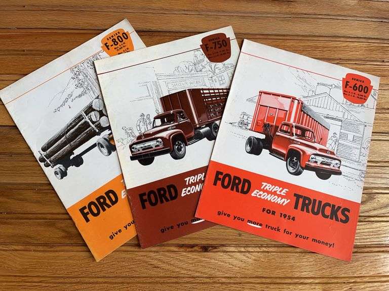 (3) 1954 Ford Truck Sales Literature image