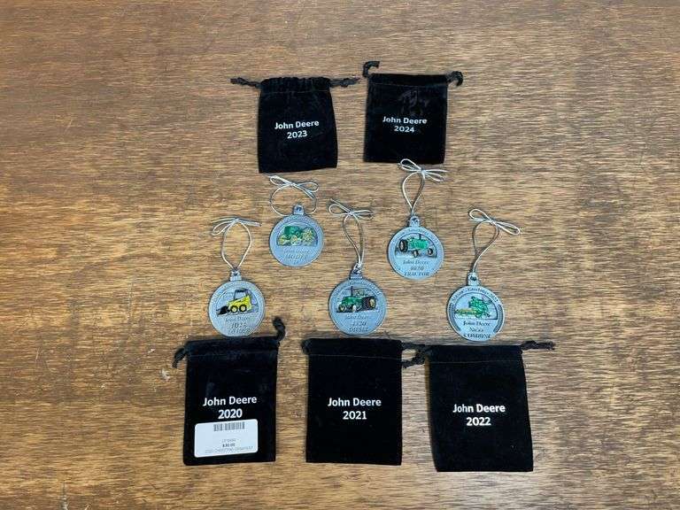 (5) John Deere Pewter Ornaments image