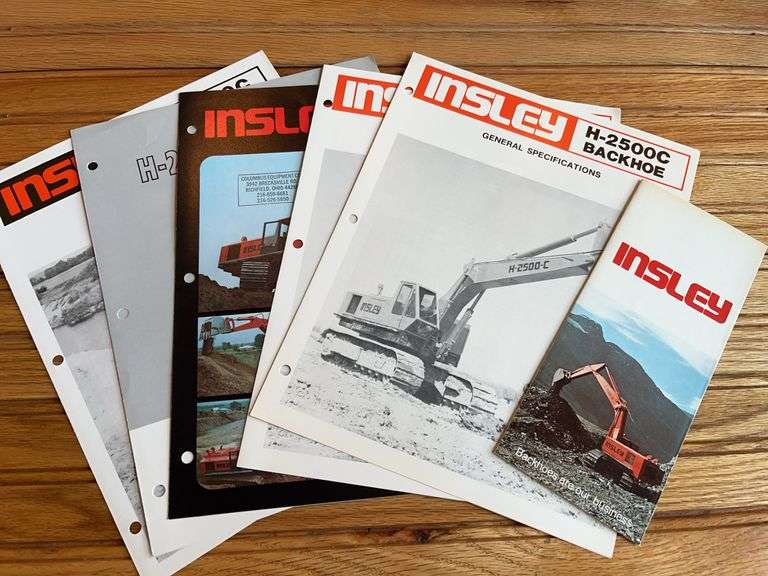 (6) Insley Excavator Sales Literature image