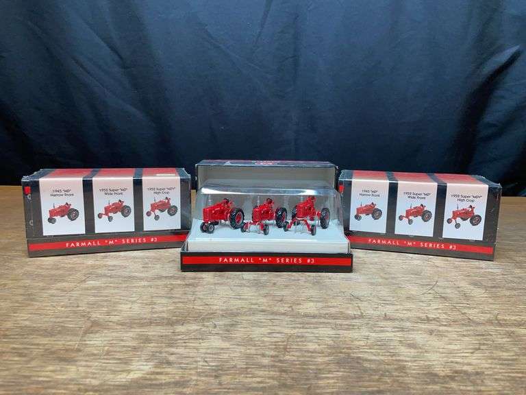 (3) 1/64 Farmall M Tractor Sets NIB Ertl image