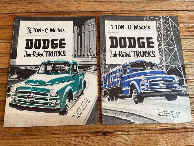 (2) 1951 Dodge Trucks Sales Literature image