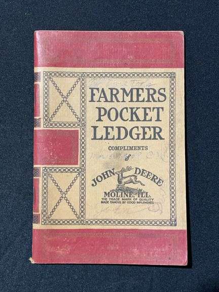 1916 John Deere Farmers Pocket Ledger image