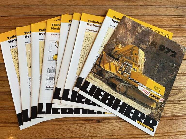 (9) Liebherr Excavator Sales Literature image