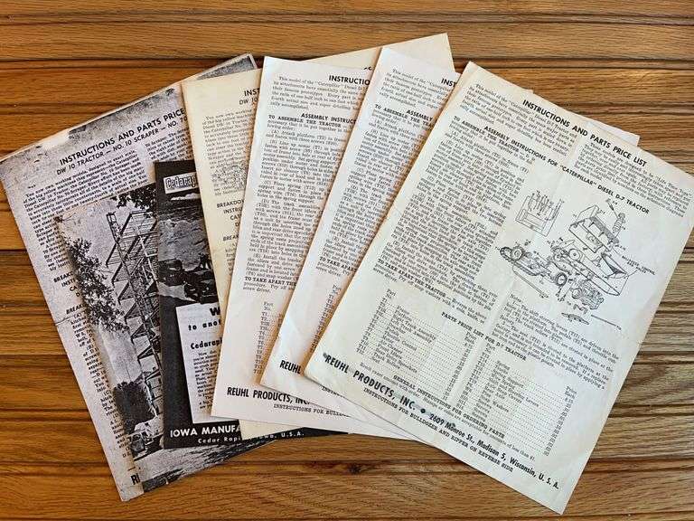 Reuhl Toy Parts List + Reference Material image