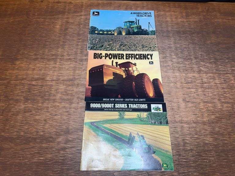 (3) John Deere 4wd Tractor Sales Literature image