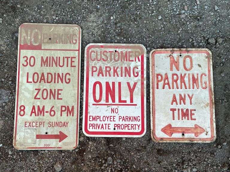 (3) Parking Signs image
