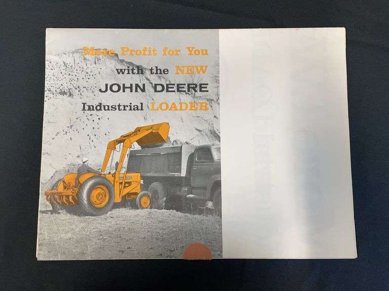 1958 John Deere Industrial Loader Sales Literature image