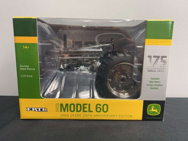 1/16 John Deere 60 Chrome 175th Anniversary NIB Ertl image