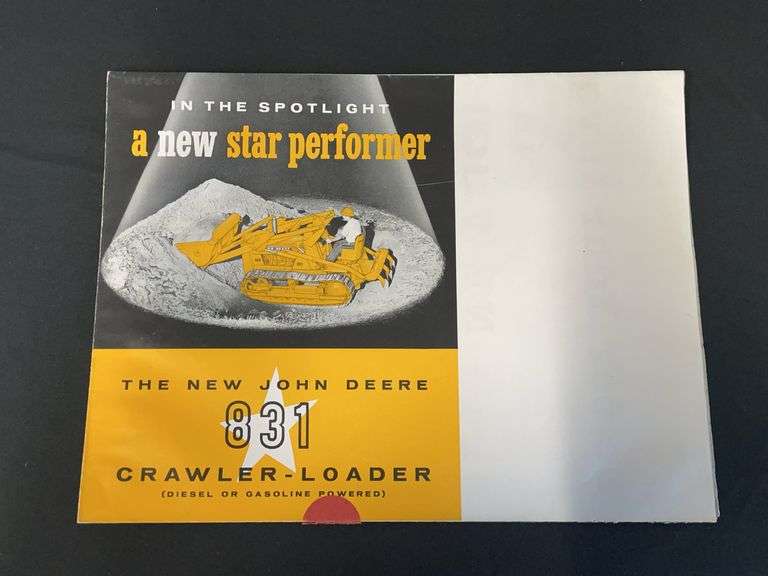 1959 John Deere 831 Crawler Loader Sales Literature image