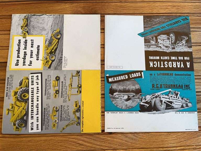 (2) Le Tourneau Sales Literature image