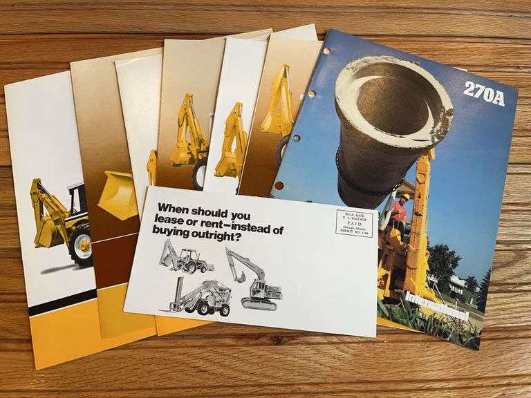 (8) International Backhoe Sales Literature image