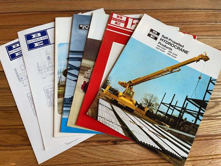 (7) Bucyrus-Erie Crane Sales Literature image