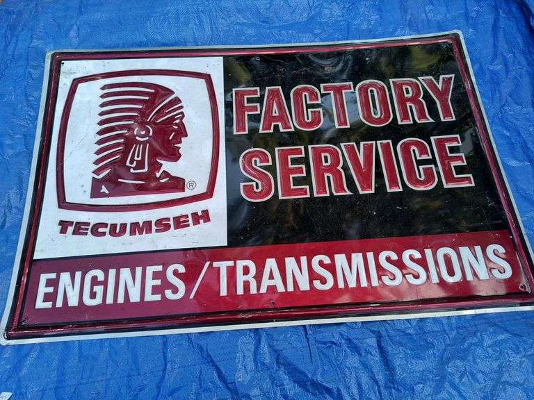 Tecumseh Factory Service Engines/Transmissions SST Embossed Sign image
