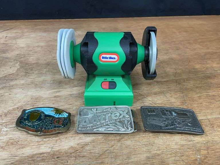 (4) Belt Buckles + Toy Grinder image