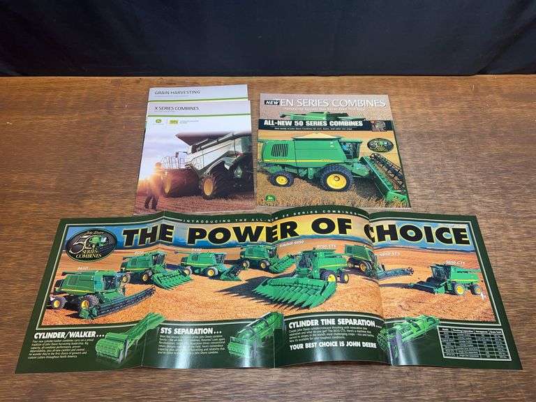 (5) John Deere Combine Sales Literature image