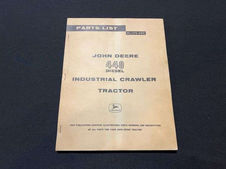 John Deere 440 Industrial Crawler Parts List image