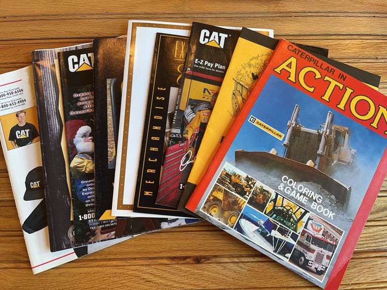 (9) Caterpillar Coloring Books + Merchandise Catalogs image