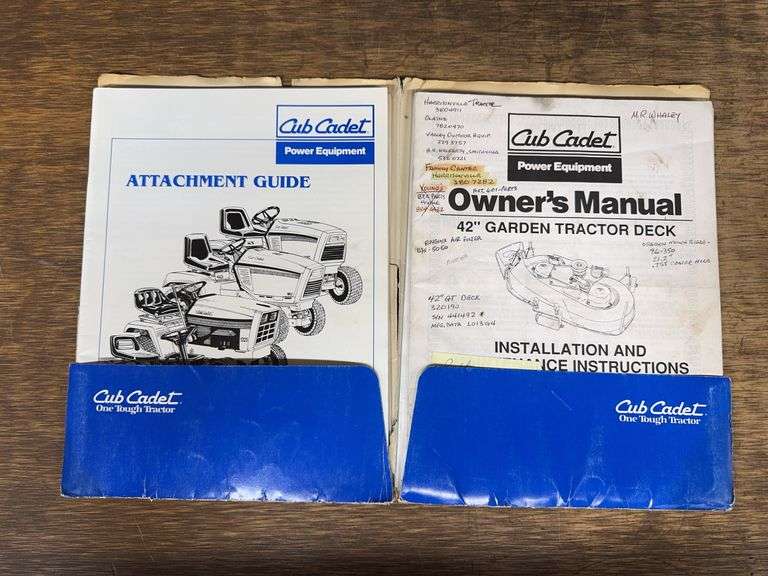 Cub Cadet 1440/1641 Owner's Manuals & Attachment Guides image