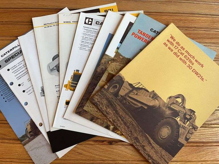 (10) Caterpillar Scraper Sales Literature image