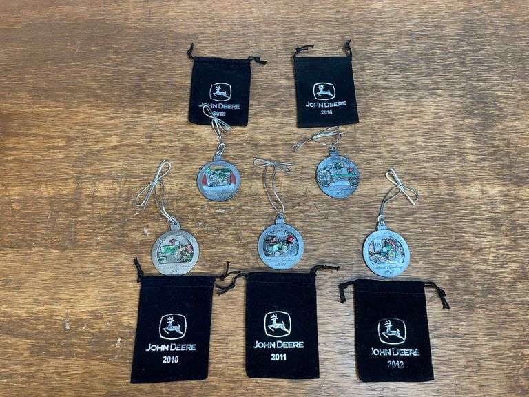 (5) John Deere Pewter Ornaments image