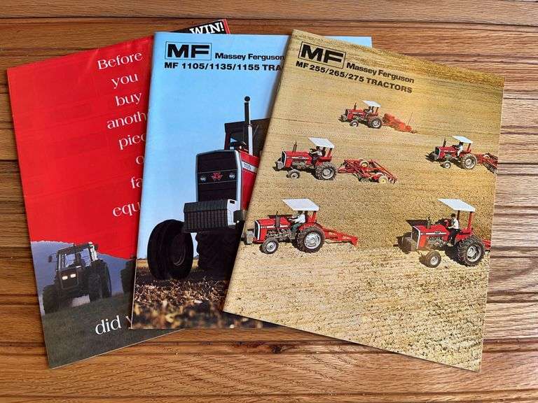 (3) Massey Ferguson Tractor Sales Literature image