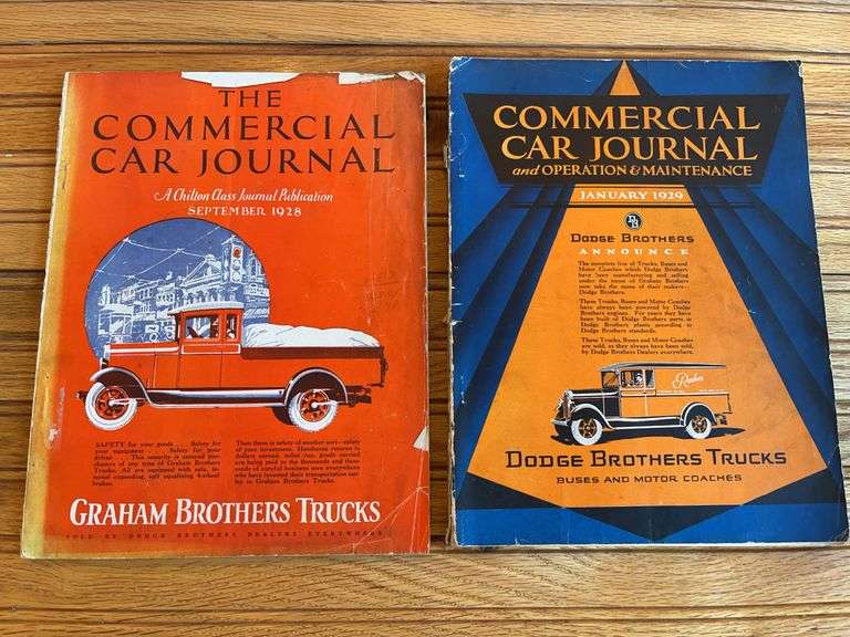 (2) 1928 + 1929  Commercial Car Journal image