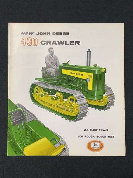 1958 John Deere 430 Crawler Sales Literature image