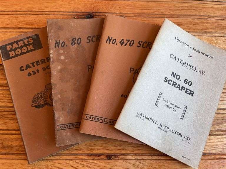 (4) Caterpillar Scraper Manuals image