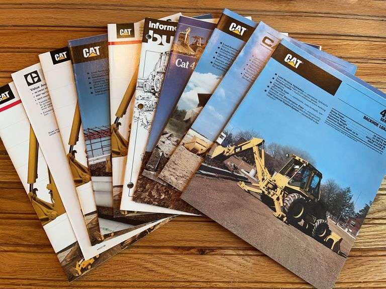(10) Caterpillar Backhoe Sales Literature image