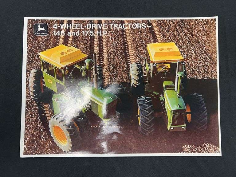 1972 John Deere 7020 & 7520 Tractor Spec Sheet image