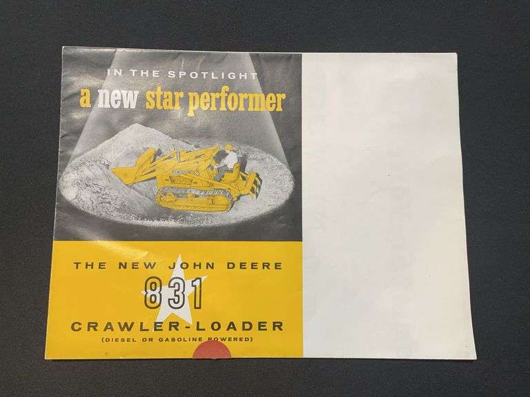 1959 John Deere 831 Crawler Loader Sales Literature image